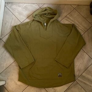 WRMFZY Drug V3 Hoodie 2XL XXL Olive Green Herringbone Cotton LA USA Made
